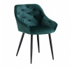 Jídelní židle K487, Zelená/Černá