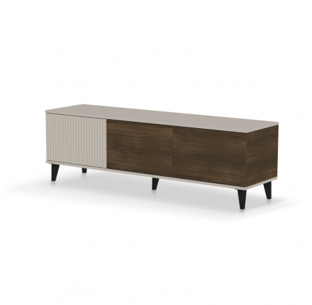 Tv komoda RANDOM 2 RTV-1 TV, kašmír / ořech / černý