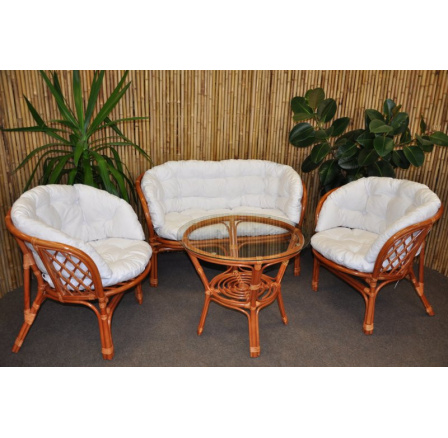 Polstry na soupravu Bahama velká bílé MAXI Polstry na soupravu Bahama velká bílé MAXI