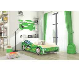 Postel s matrací SPEED 160x80 Zelená