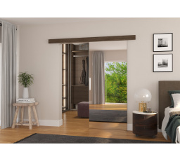 Posuvné dveře na stěnu TESS 96 Choco