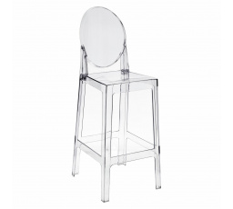 Barová stolička Viki transparentní 75 cm