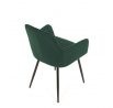 Jídelní židle, zelená, sametová látka, DCH-215 GRN4