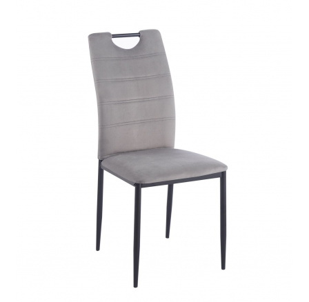 Židle velvet šedá K13-FX
