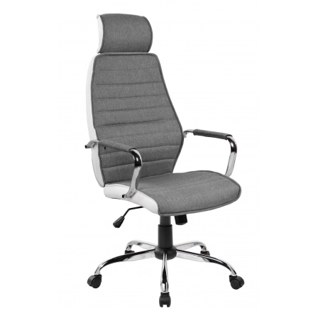 Kancelářská židle šedo/bílá QZY-41H
