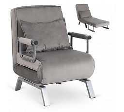 Rozkládací Křeslo BART Šedý Sametový