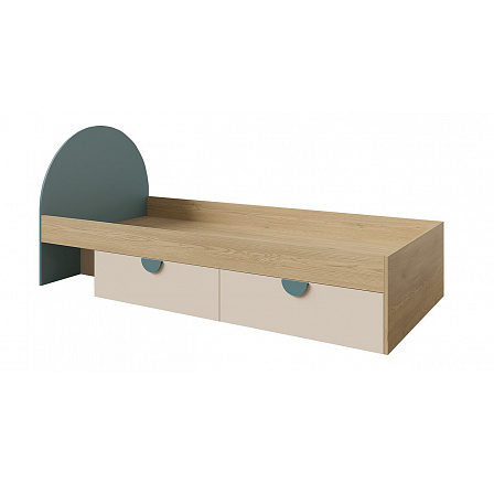 Postel Leya R13 P/L dub cremona/macadamia/mořská modrá