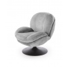 Moderní křeslo SHELL, popelavé