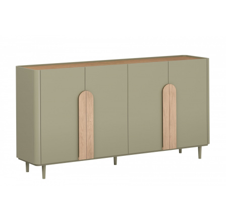 AMILIO KOMODA 200 4D - eukalyptus / dub baltic dune / úchyty dub přírodní / nohy eukalyptus