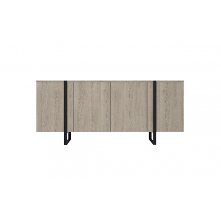 Komoda Verica, dub biskvit / černé nohy