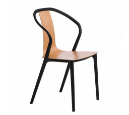 Židle Bella černá/přírodní
