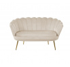 Sofa SF1-FXJG sametová béžová , nohy zlaté