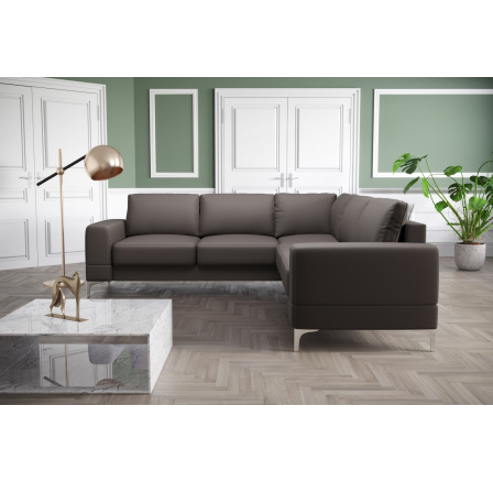 Rohová sedací souprava ARIA MAX 250X250 přírodní kůže - levá