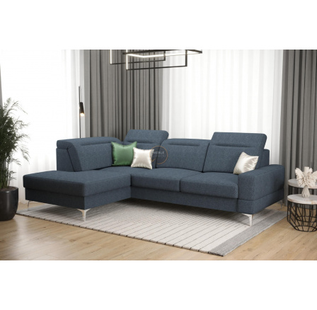 Rohová sedací souprava MALIBU MINI 180X250 - modrá , levá