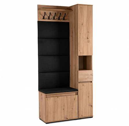 Sada do Předsíně VENORNA 90 cm Dub Artisan/Grafit