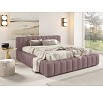 Postel GINO s roštem v dřevěném rámu, 160x200, Velluto 14