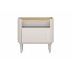 ELIVO NOČNÍ STOLEK 50 1SZ - kašmír / olejovaný dub / nohy kašmír