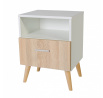 Noční stolek se zásuvkou LOGAN White+Sonoma