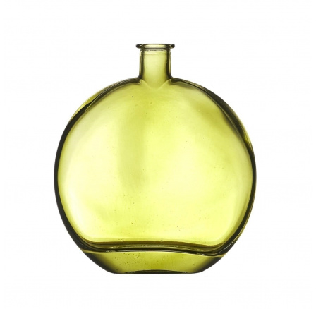 Zelená skleněná váza Lerco