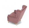 Křeslo ušák, růžová látka, AK-388 PINK2