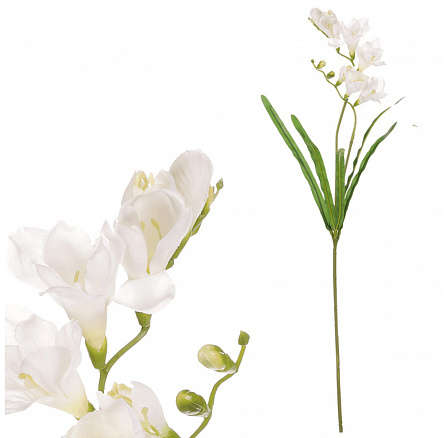 Frézie - umělá řezaná květina, krémová