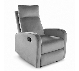 Rozkládací relaxační křeslo velvet šedé FR6-FXJG