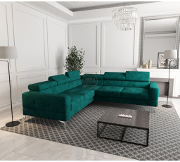 Rohová sedací souprava TOSCANIA MAX 250×250 - zelená , pravá