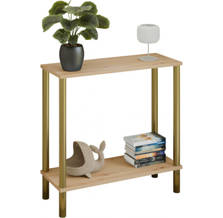 Konzole Claro 80x30 cm - různé barvy na výběr - Dub Artisan, Zlatá