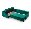 Rohová sedací souprava L Aladin - zelená