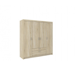 Šatní skříň Enja 4D2S, dub sonoma