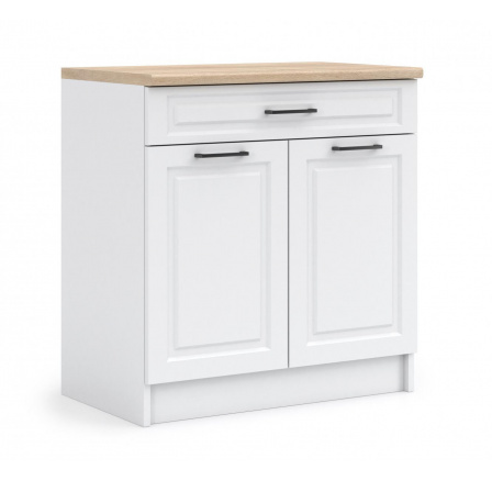 Kuchyňská dolní skříňka IRMA D80-2D1SZ, Bílá mat Kuchyňská dolní skříňka IRMA D80-2D1SZ, Bílá mat