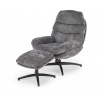 Křeslo DARIO s podnožkou, Šedá
