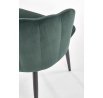 Jídelní židle K386, tmavě zelený velvet