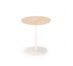 Konferenční stůl TRAVERSO S, Travertin/Bílá