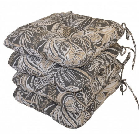 Sedák UNI látka listy na tmavé set 4 kusy