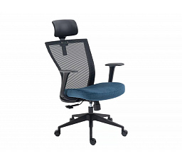 Kancelářské křeslo Q-328H, Černá/Modrá