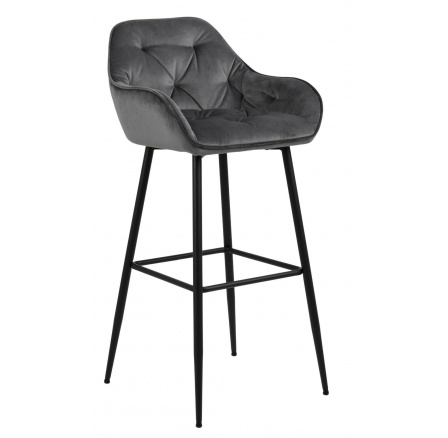Barová židle Brooke VIC šedá