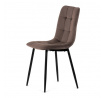 Jídelní židle, hnědá, sametová látka, CT-281 BR4