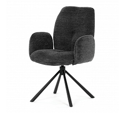 Jídelní židle, černá, látka, DCH-D1330 BK2