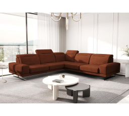 Rohová sedací souprava FIORE MAX 265x265 cm - cihlová