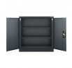 Ocelová skříňka do kanceláře BEATA, 900 x 930 x 400 mm, antracitová