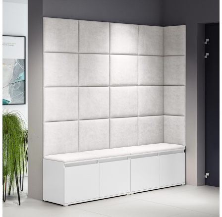 Předsíňová stěna EMI 3, Trinity 01/Bílá Předsíňová stěna EMI 3, Trinity 01/Bílá