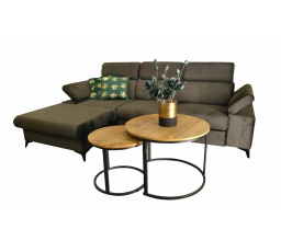 Sedací souprava Apolena levá šedohnědá