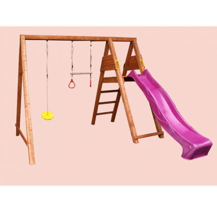 Zahradní hřiště s houpačkou a klouzačkou Zahradní hřiště s houpačkou a klouzačkou