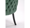 Jídelní židle ALDA VELVET, Tmavě zelená/Černá