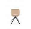Jídelní otočná židle K535, Béžová/Černá