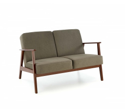 Pohovka MILANO 2S, Olivový Castel 38/Tmavý Ořech