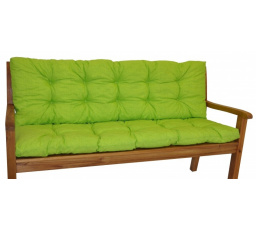 Polstr na zahradní lavičku 120 cm - látka světle zelený melír