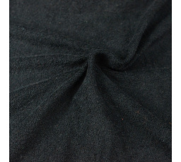 Froté prostěradlo černé 140x200