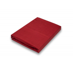 Napínací saténové prostěradlo vínové 200x200